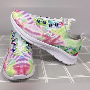 Fila Womens Tie Dye Size 8.5 Casual Slip On No Tie Sneakers Replacement Insoles